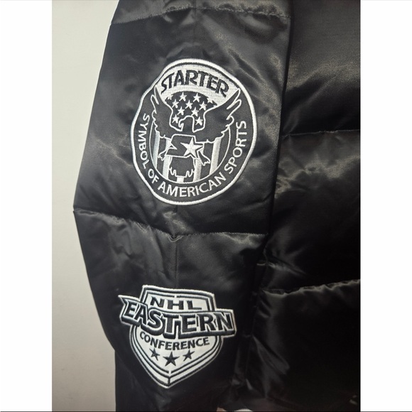 Starter Black Label New Jersey Devils Puffer Jacket Mens XL NHL Black NWT - Picture 2 of 9